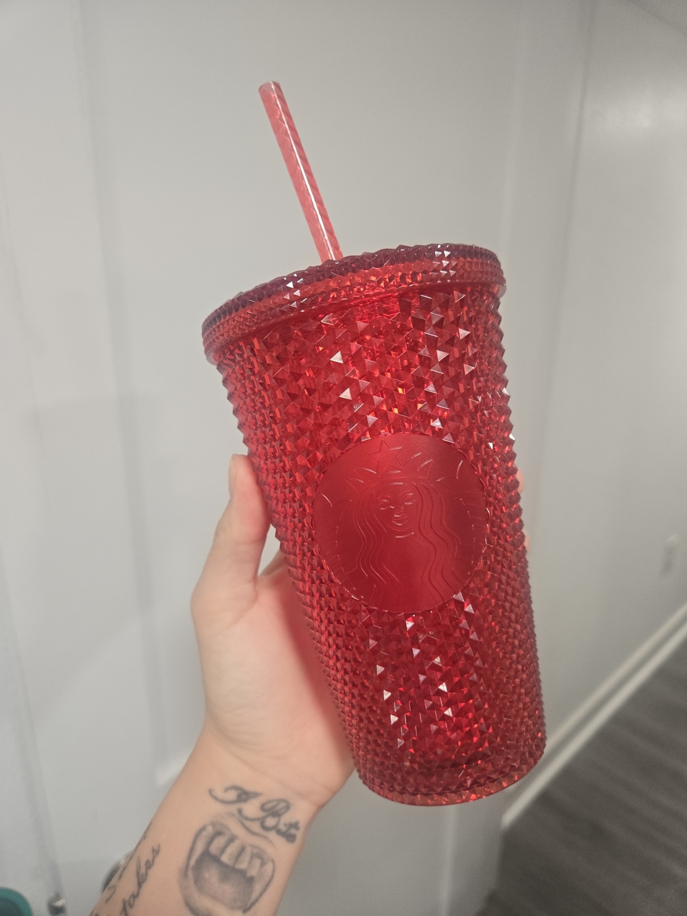 Starbucks Red Studded Grande Reusable Cold Cup